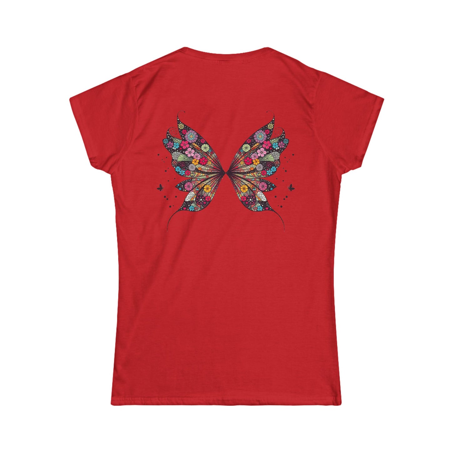 Touch Me - Fairy Butterfly - Floral Fairy Wings Tee — Women's Graphic T-Shirt - Marijuana Widow
