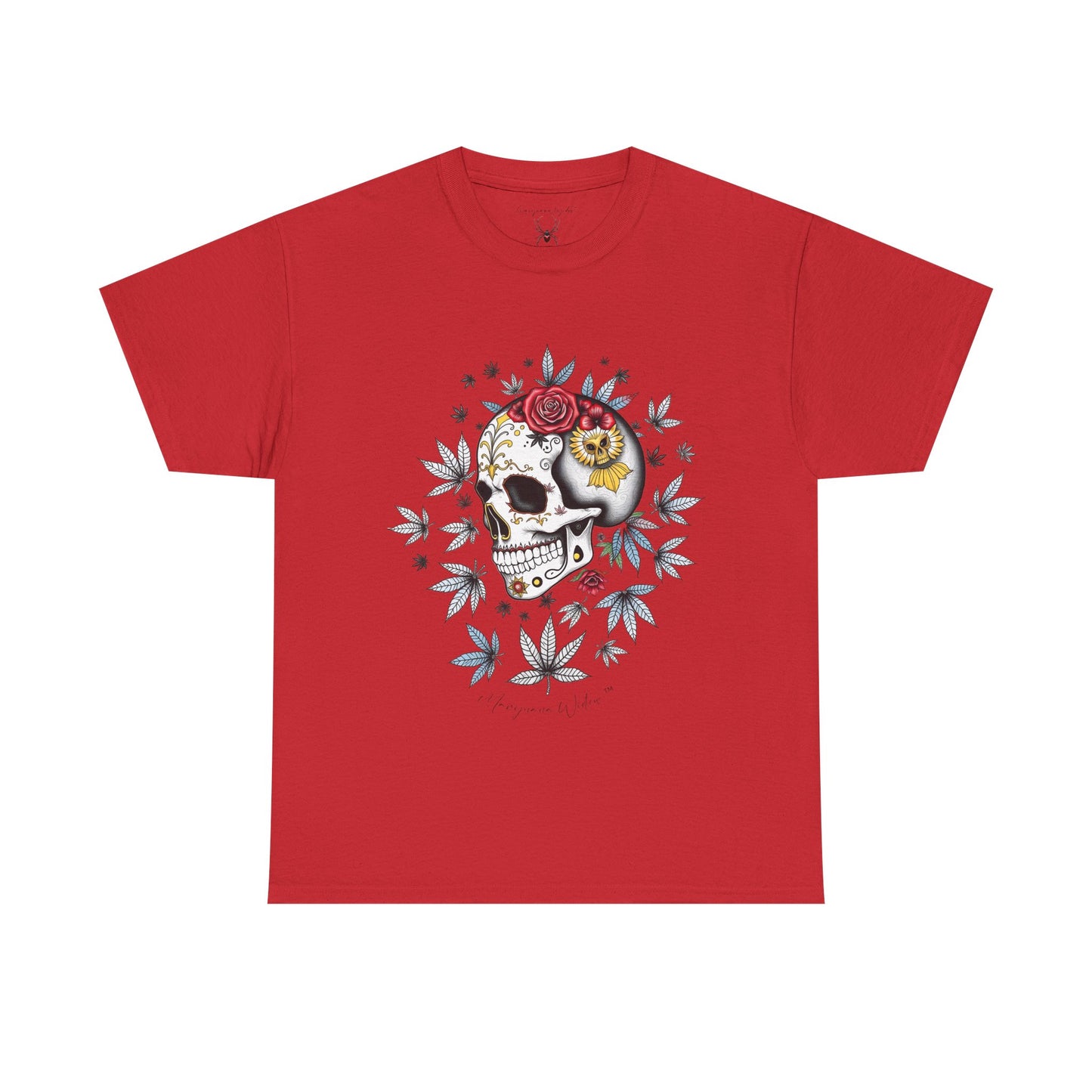 Dia de Los Muertos - Skull - Black Red Gold - Unisex T-shirt