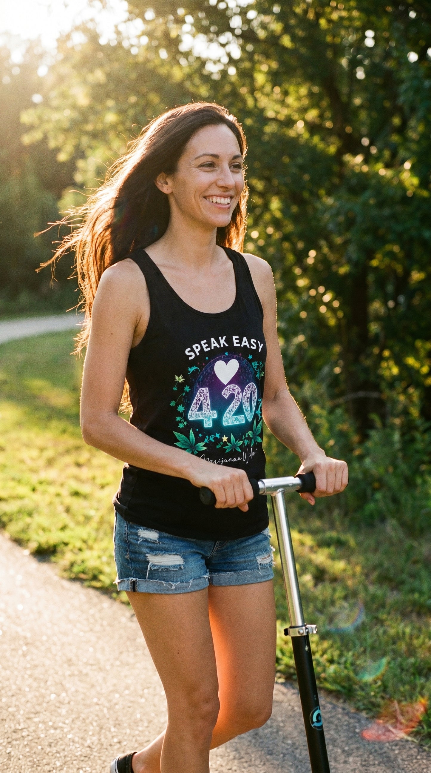 420 Speak Easy Tank Top – Marijuana Vibes Cannabis Celebration Tee - Unisex Tank Top