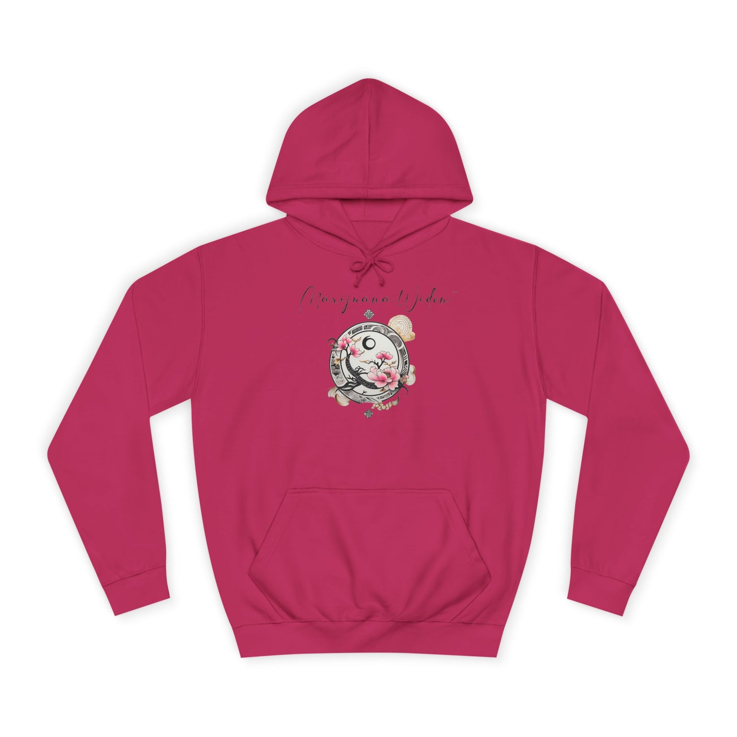 Ride the Dragon - Dragon Floral Hoodie - Japanese-Inspired Unisex Hoodie