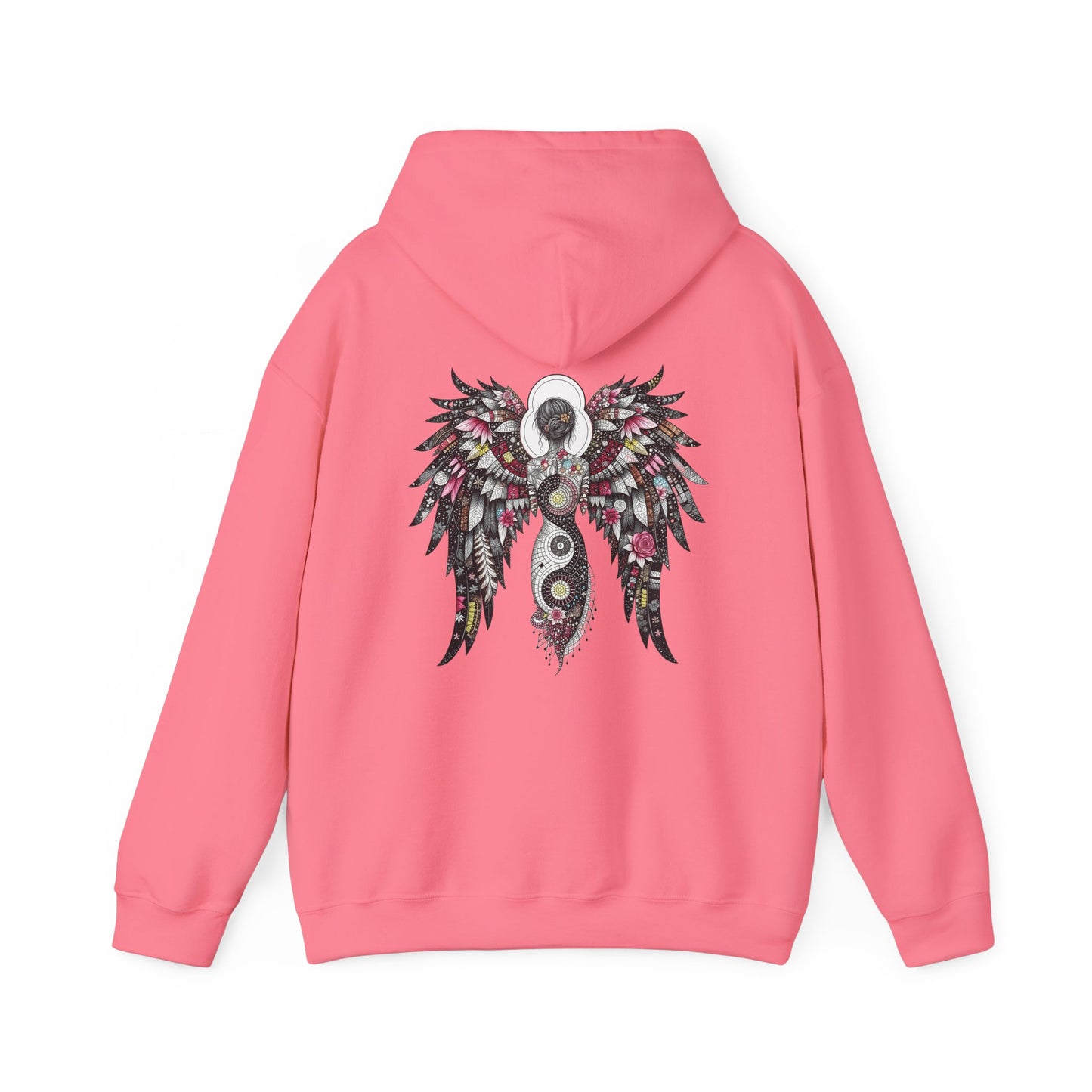 Angel Wings - Angel of Peace — Floral Gothic Spiritual Hoodie