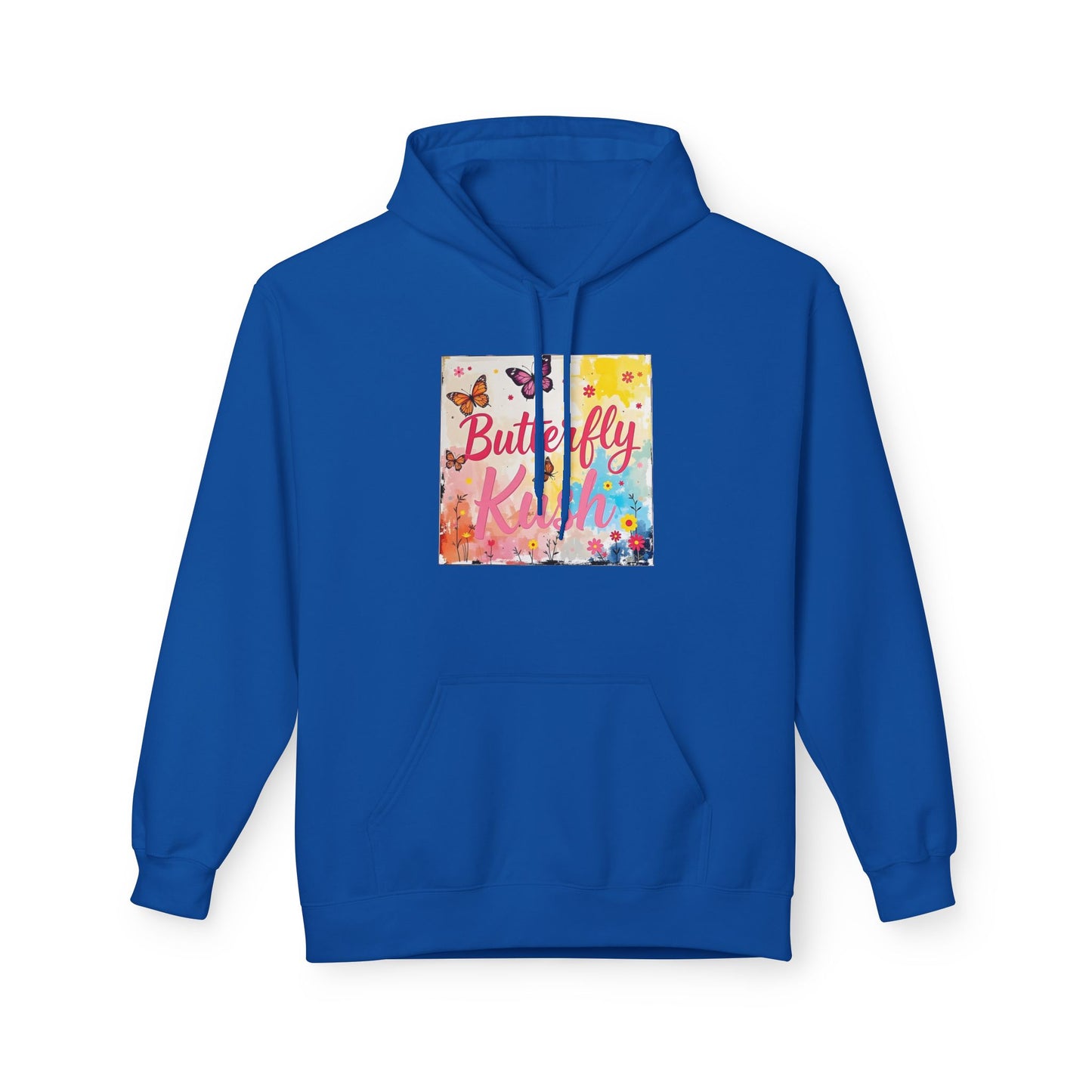 Butterfly Kush Hoodie - Floral Watercolor Comfort Sweatshirt