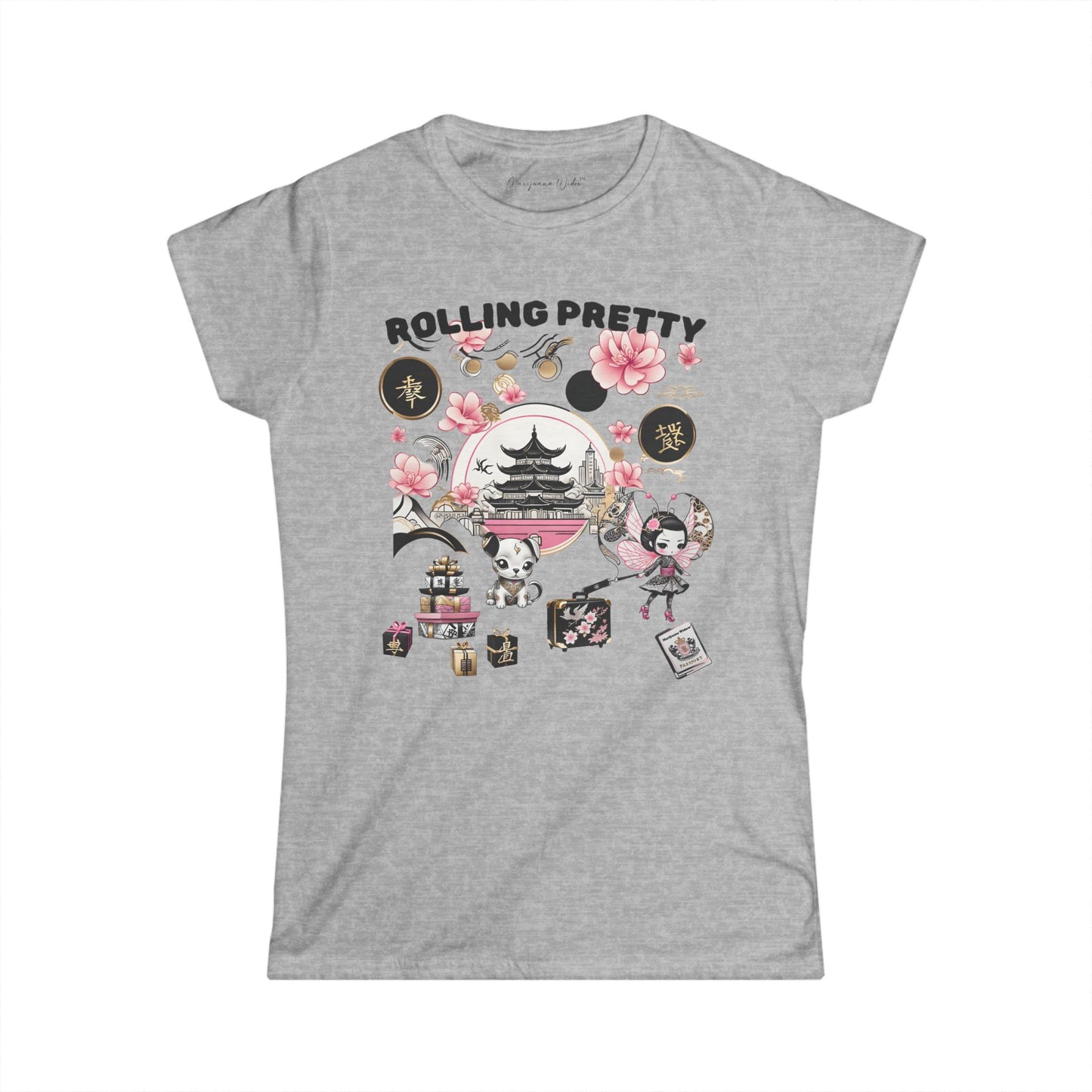 Geisha Angel on Vacation — Rolling Pretty - Women's Tee