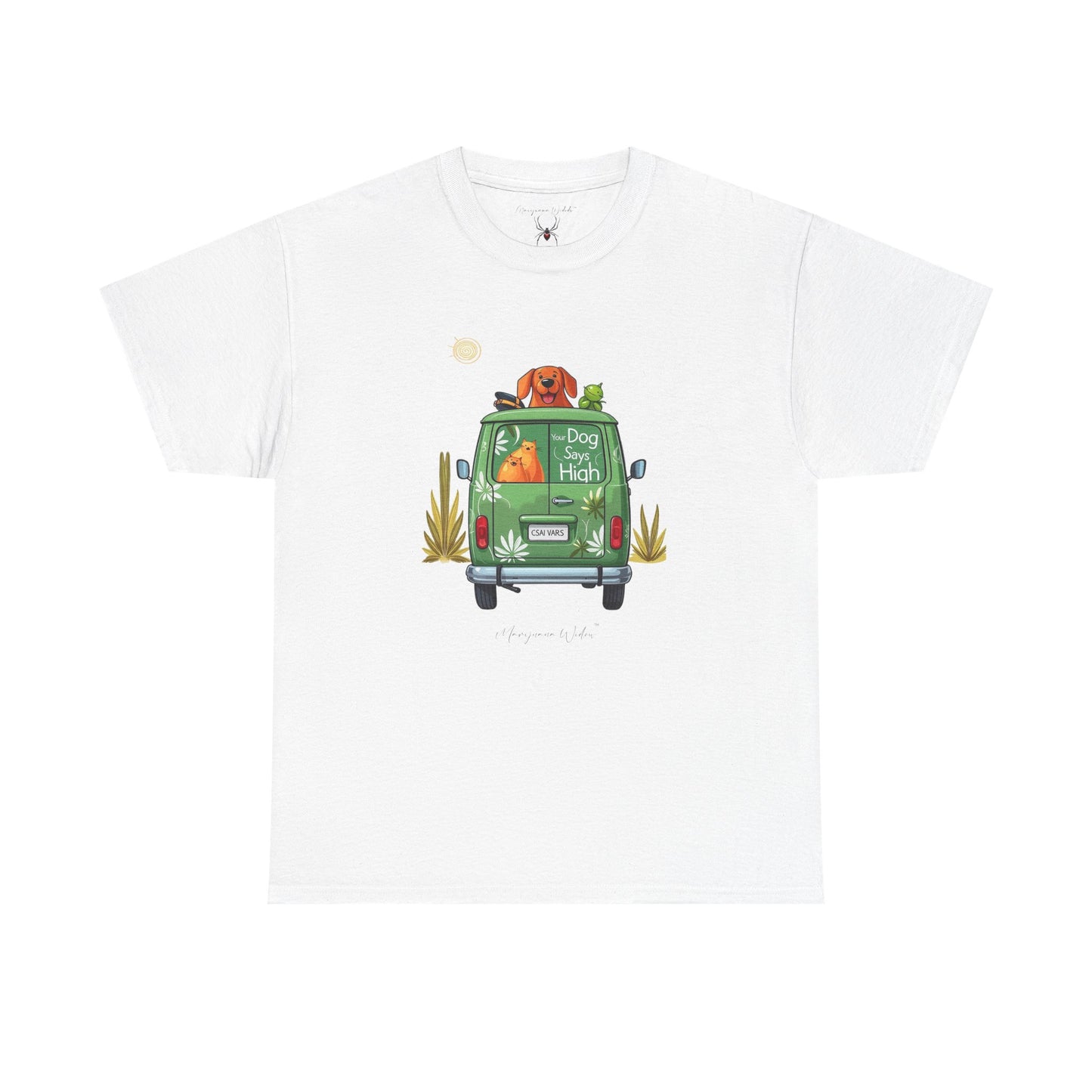 Camper Van High - Green Van - Your Dog Says High - Unisex T-shirt
