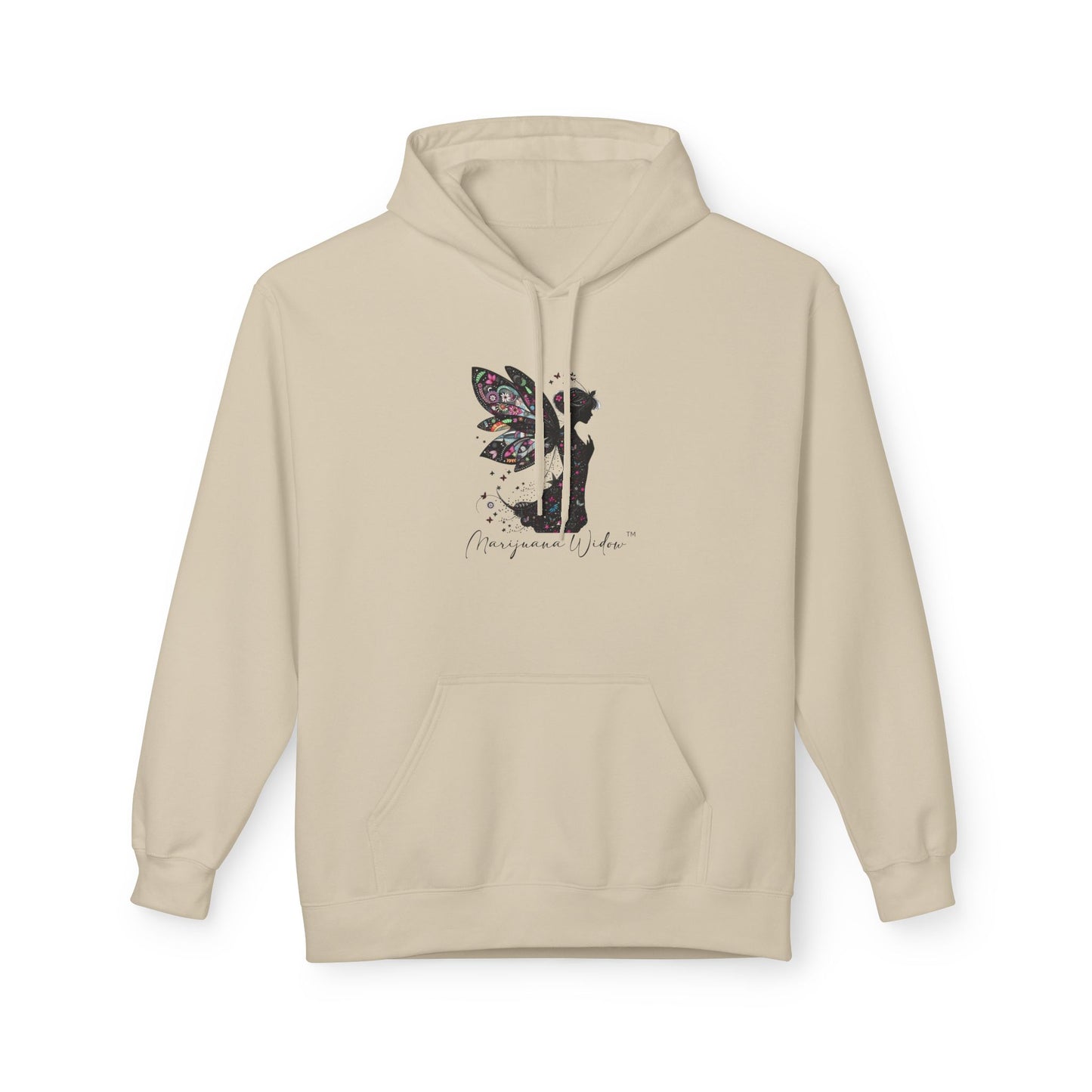 Praying for Peace - Fairy Butterfly Floral Wings Hoodie — Whimsical Butterfly Silhouette Pullover