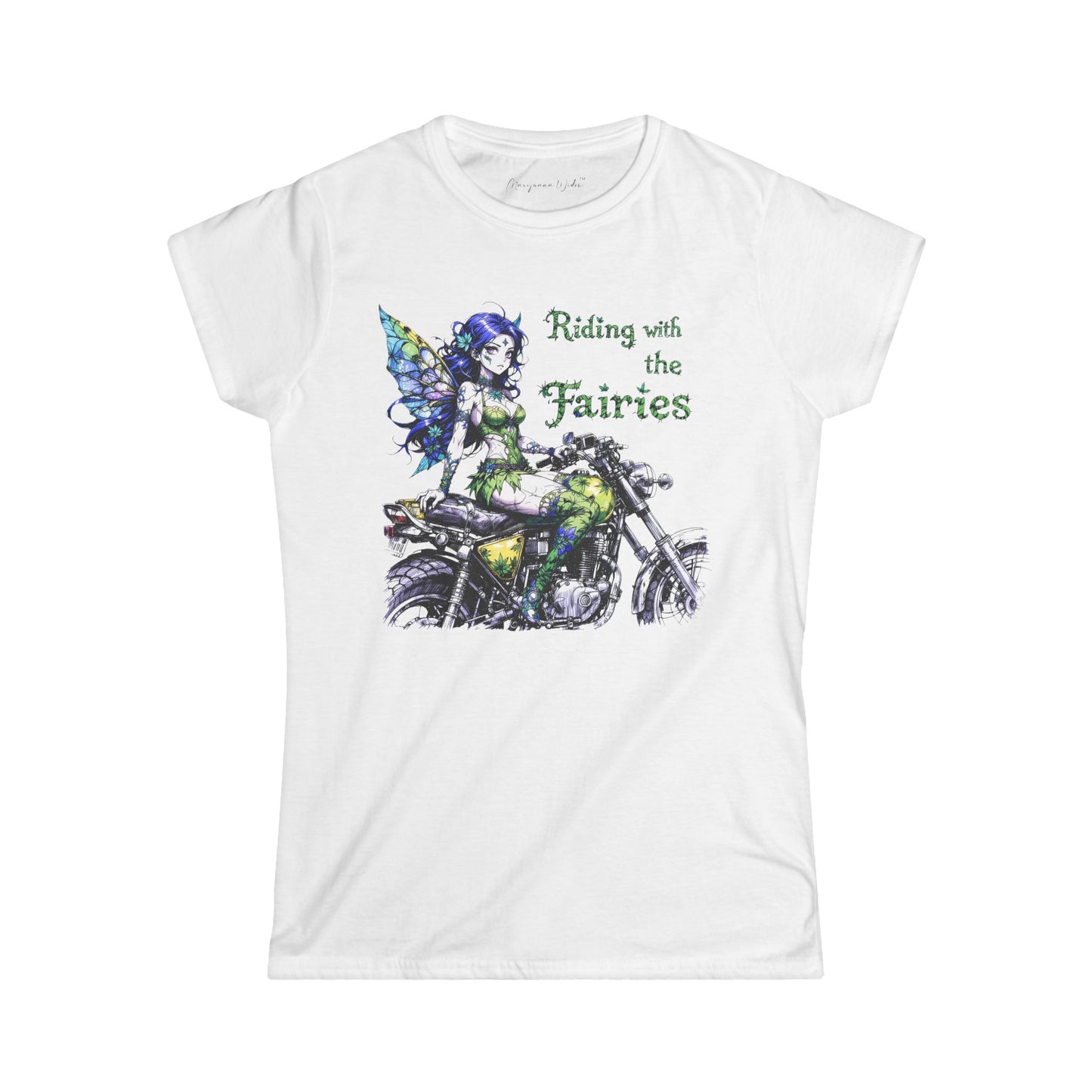 'Riding with the Fairies' Motorcycle Fairy - Fairy Anime - Women's Tee
