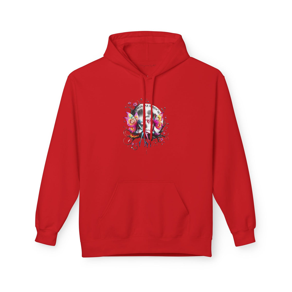 Moon Fairy - Dreamin' Butterfly Hoodie — Vintage Floral Graphic Unisex Pullover - Marijuana Widow