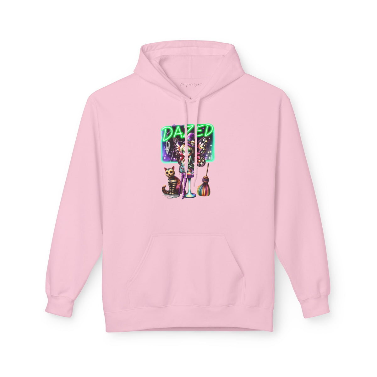 Halloween Fairy - Dazed - Retro Neon Unisex Hoodie - Marijuana Widow
