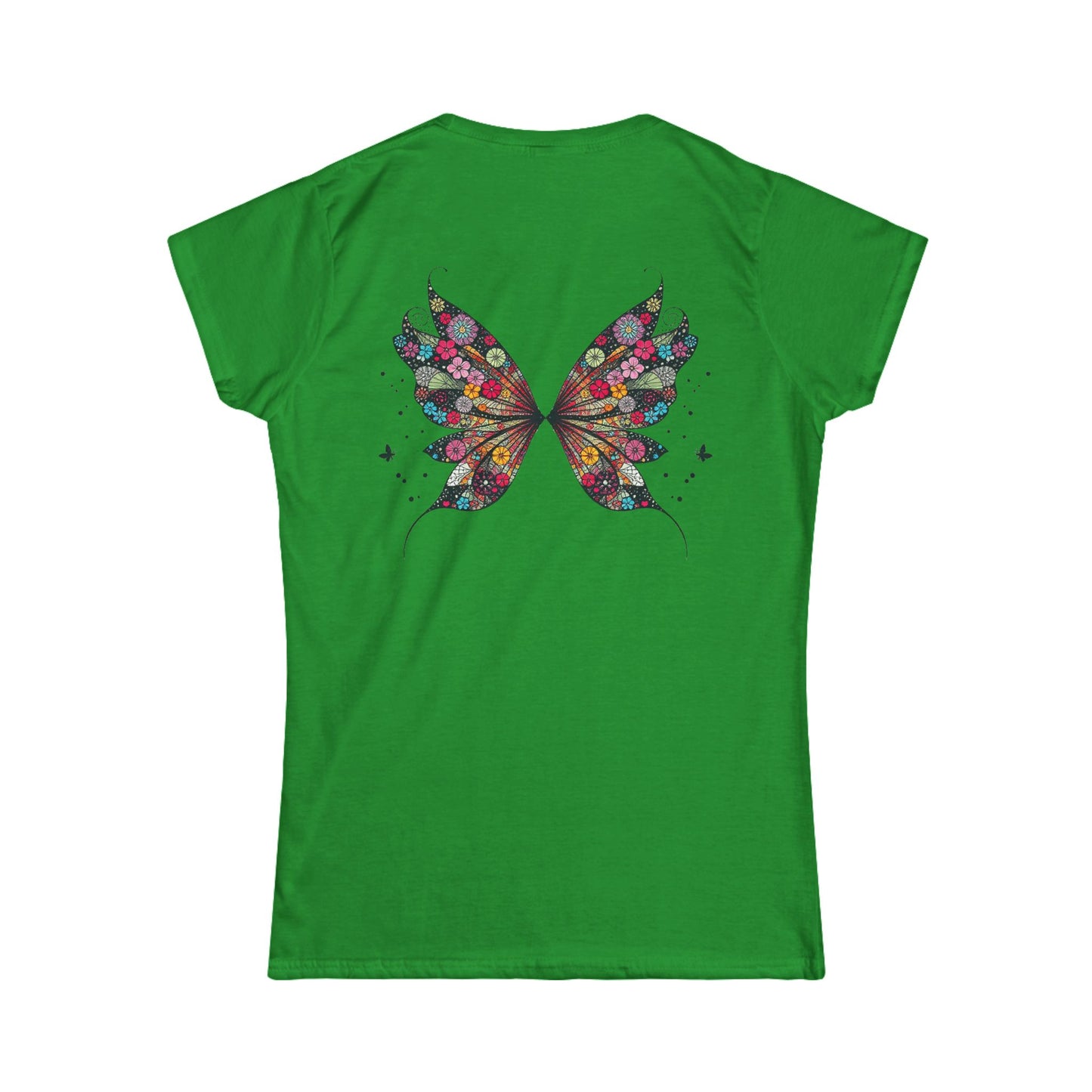Touch Me - Fairy Butterfly - Floral Fairy Wings Tee — Women's Graphic T-Shirt - Marijuana Widow