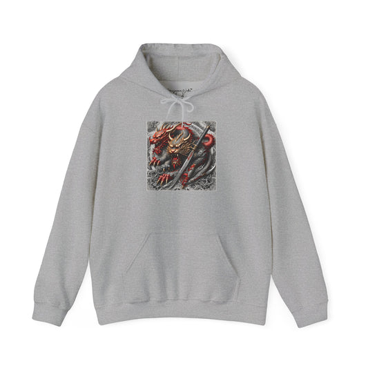 Dragon Warrior Hoodie - Japanese Demon Samurai Graphic Unisex Sweatshirt