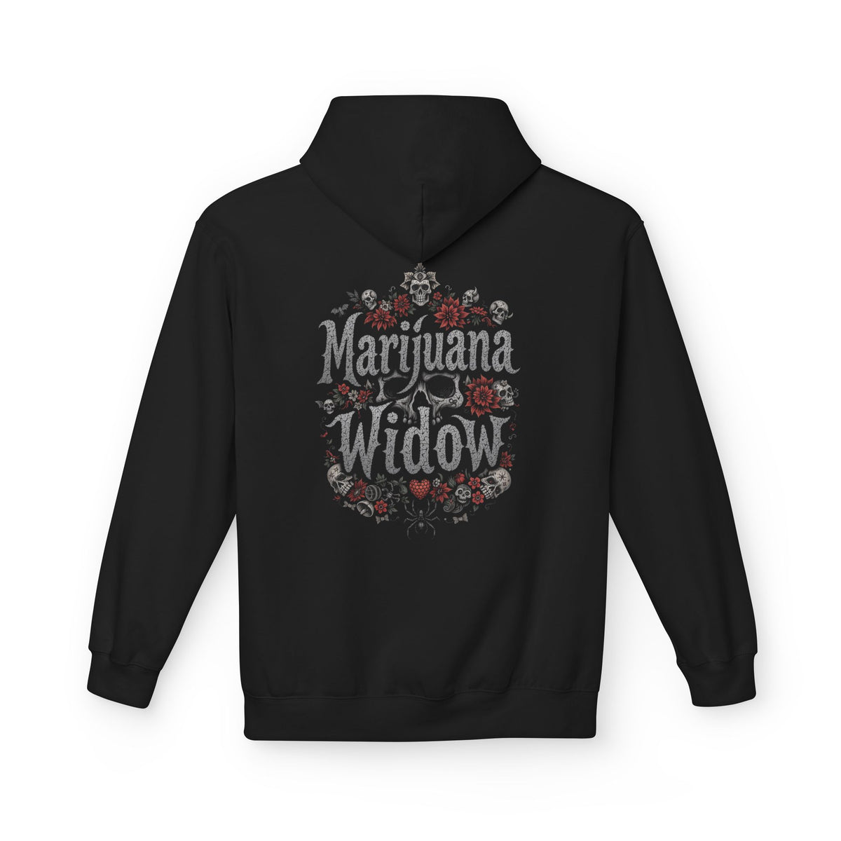Marijuana Widow "Skull Bouquet" Graphic Unisex Hoodie - Marijuana Widow
