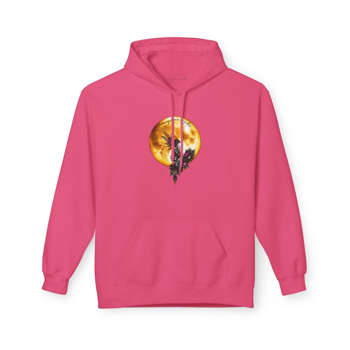 Fairy Moon Hoodie — Girl in the Moon - Fantasy Fairy with Crescent Moon Graphic
