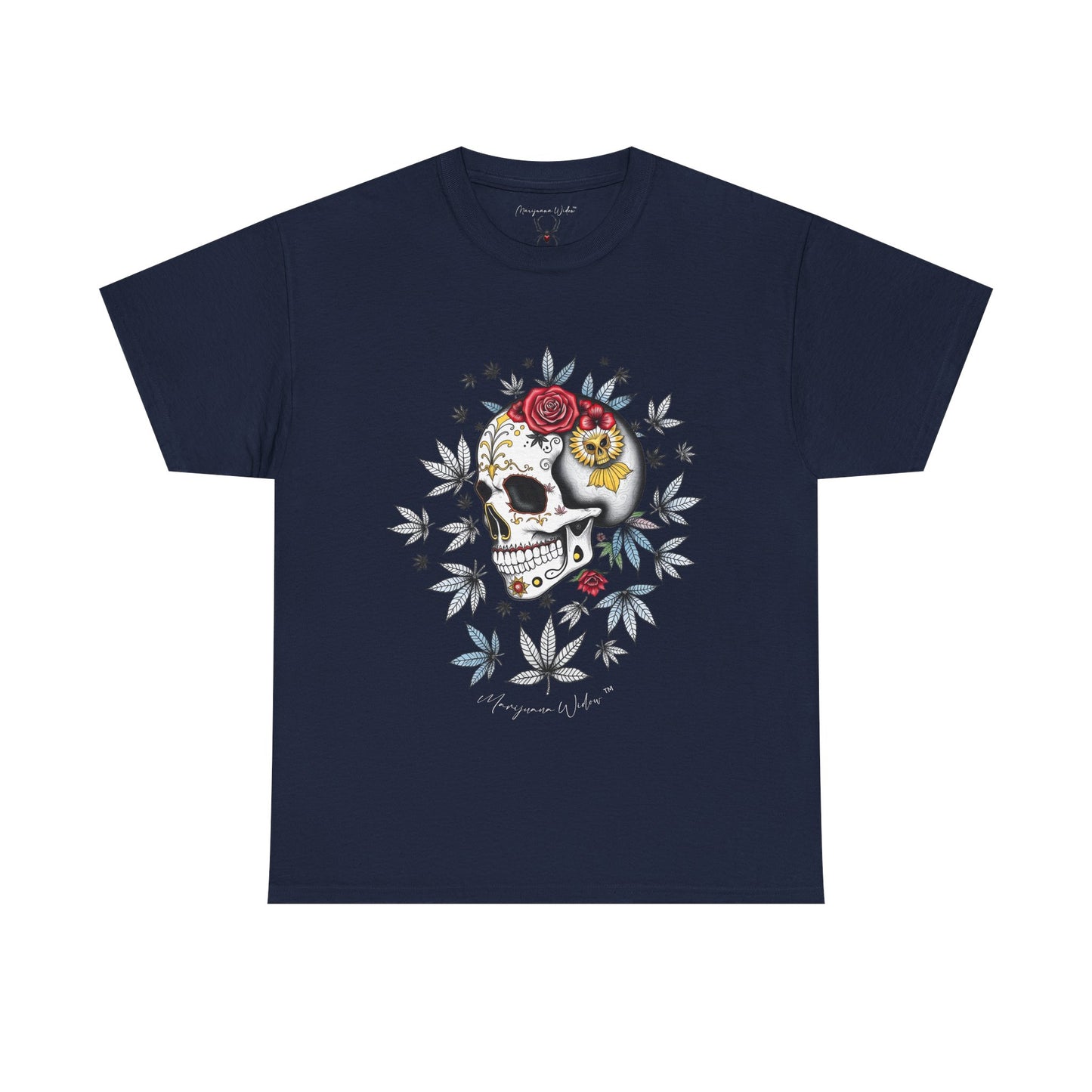 Dia de Los Muertos - Skull - Black Red Gold - Unisex T-shirt