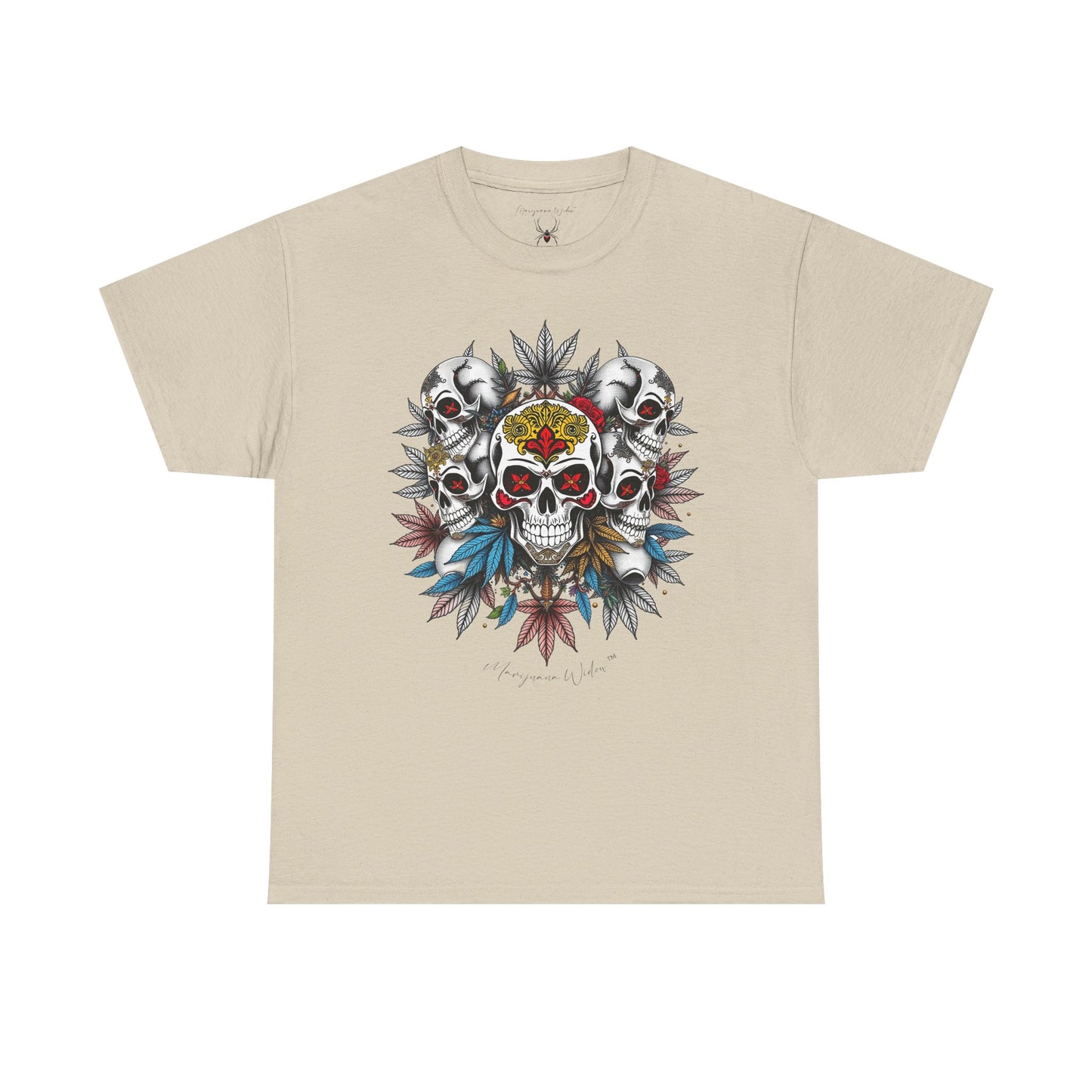 Dia de Los Muertos - Golden Skulls - Black Red Gold - Unisex T-shirt