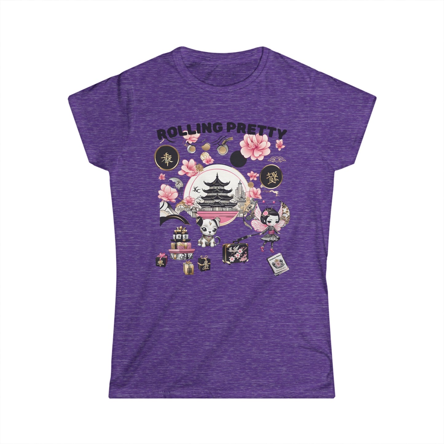 Geisha Angel on Vacation — Rolling Pretty - Women's Tee