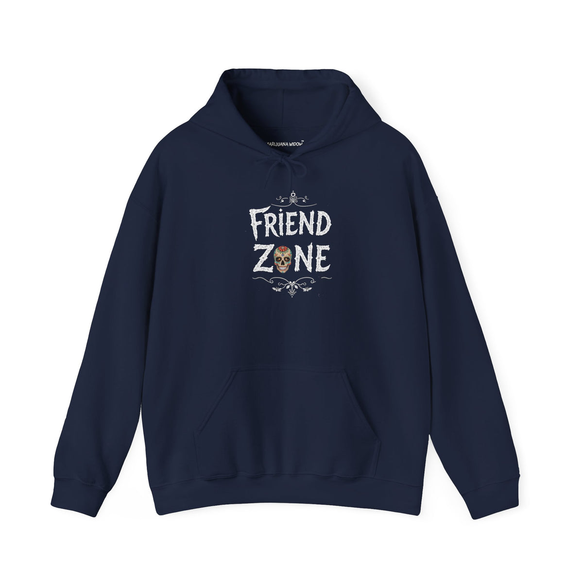 Friend Zone Hoodie — Retro Script Pullover - Marijuana Widow