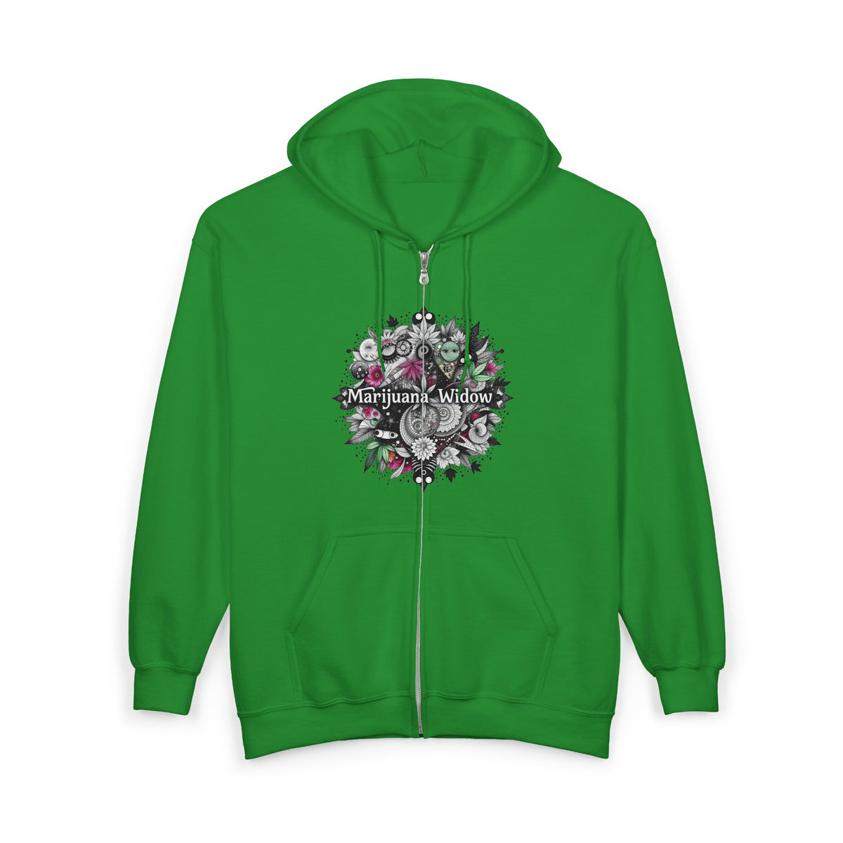 Angel Wings - Just A Girl - Graphic Full-Zip Unisex Sweatshirt