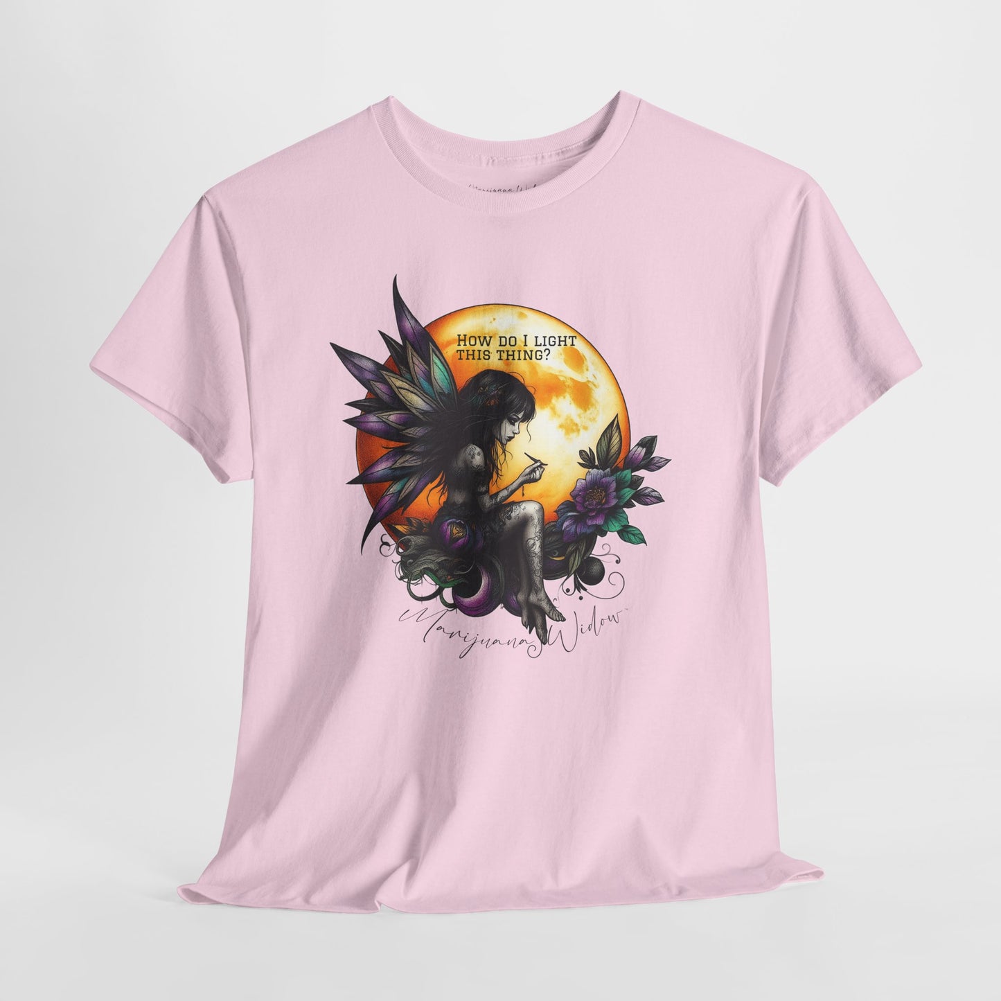Mary Jane Fairy and Moon - How Do I Light This - Unisex T-shirt