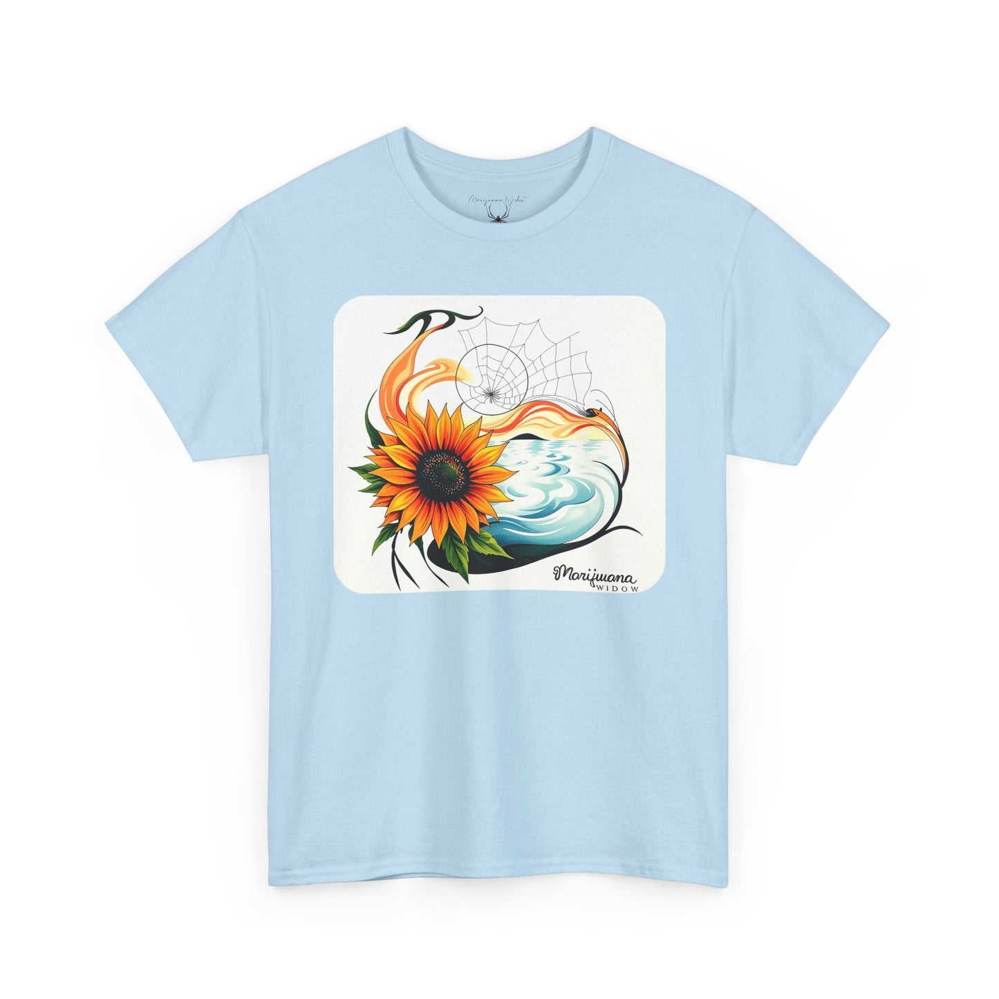 Sunflower Wave T-Shirt — Dreamcatcher Ocean Floral - Unisex T-shirt