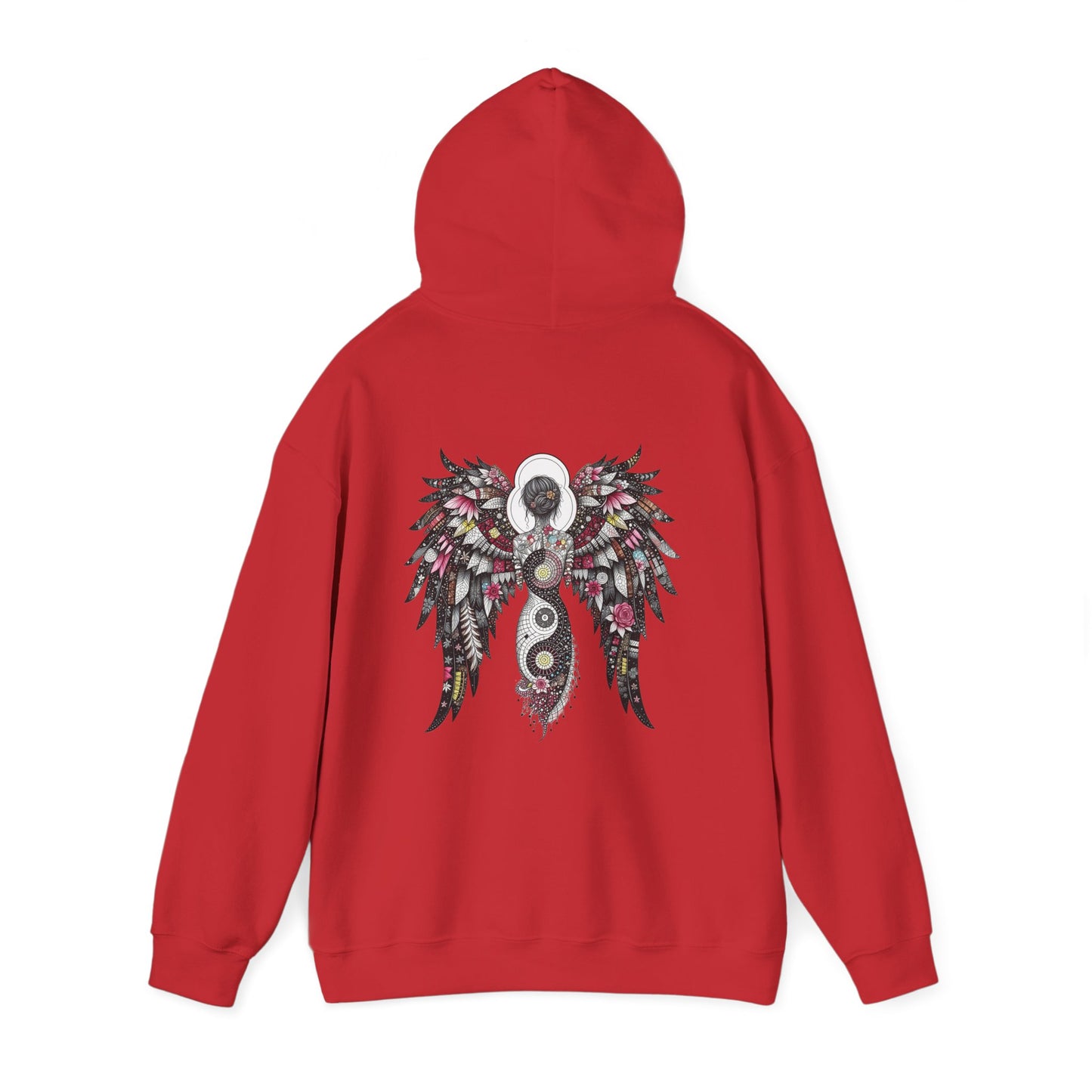 Angel Wings - Angel of Peace — Floral Gothic Spiritual Hoodie