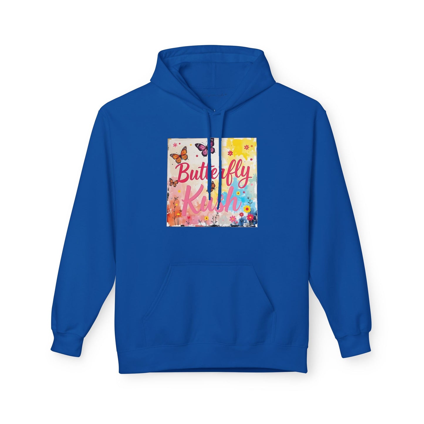 Butterfly Kush Hoodie - Floral Watercolor Comfort Unisex Sweatshirt