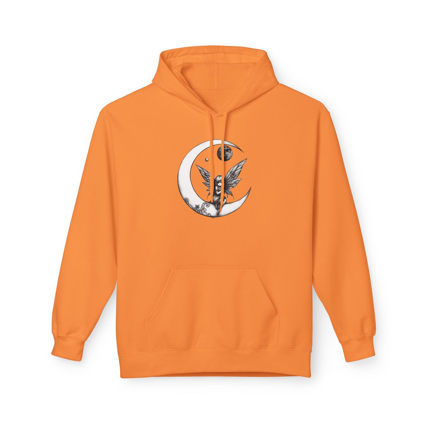 Little Girl in the Moon - Moonlight Fairy Hoodie — Whimsical Nighttime Fantasy Pullover
