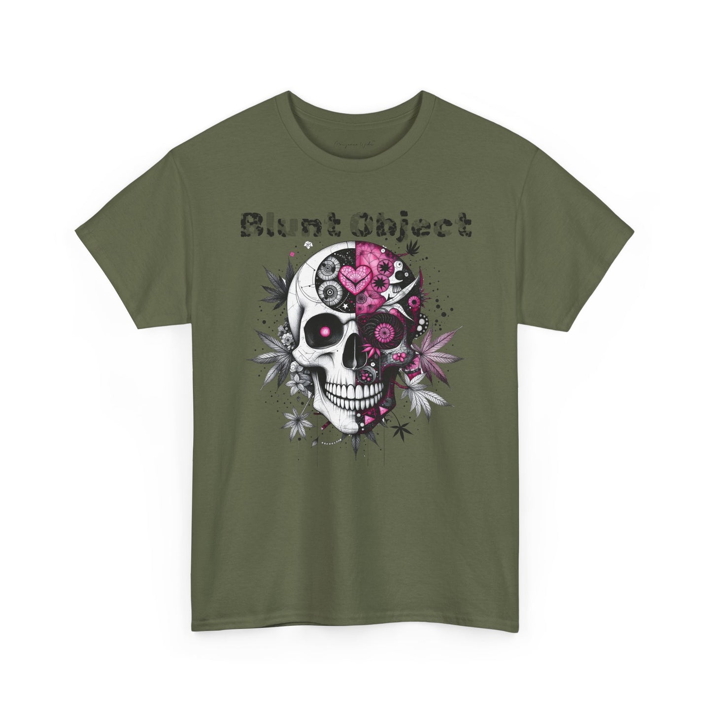Blunt Object - Skull with Hearts Unisex Tee