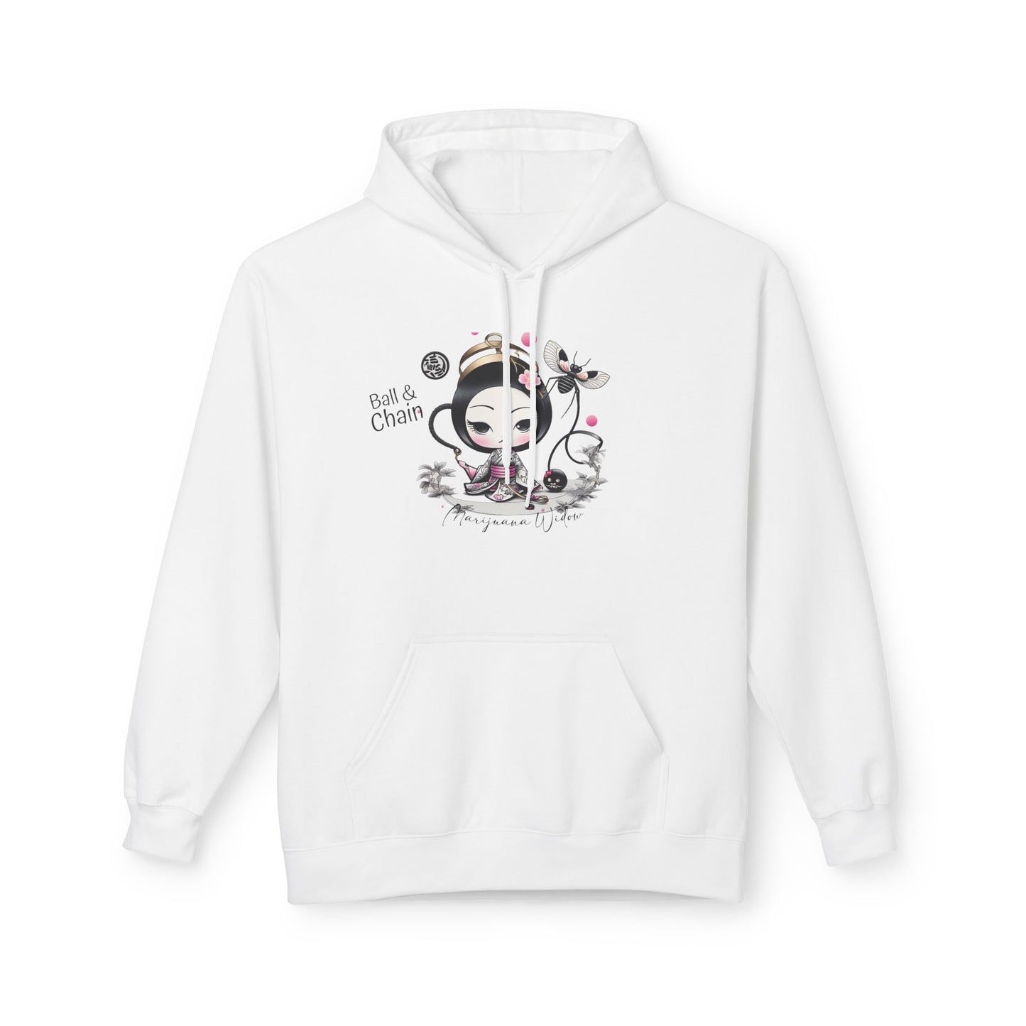 Geisha Angel — Ball & Chain - Kawaii Bamboo Garden Hoodie - Cute Graphic Unisex Sweatshirt