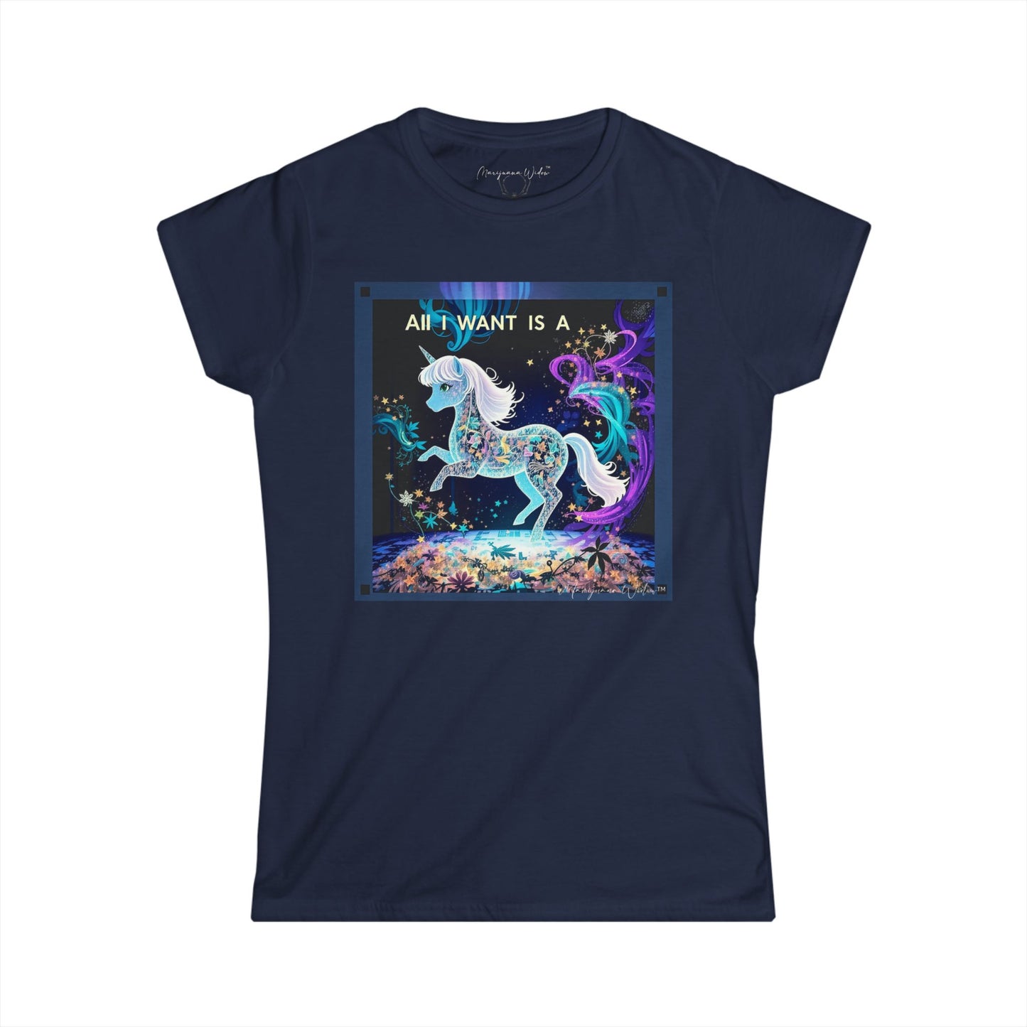 All I Want Is a Unicorn (Blue) — Women's Tee