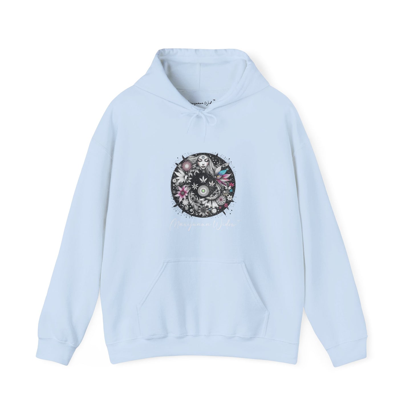 Angel Wings - Angel of Peace — Floral Gothic Spiritual Hoodie