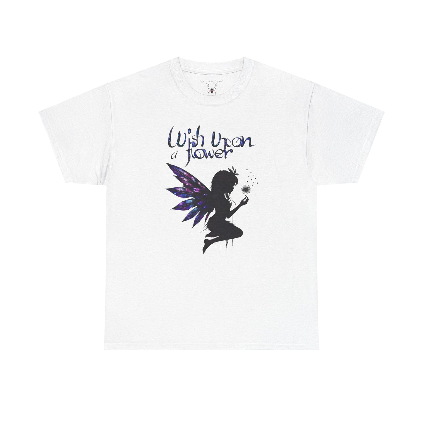 Dandelion Fairy Silhouette T‑Shirt — Wish Upon a Flower Magical Fantasy - Unisex T-shirt