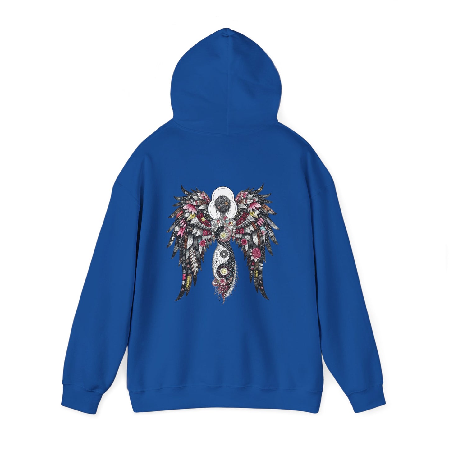 Angel Wings - Angel of Peace — Floral Gothic Spiritual Hoodie