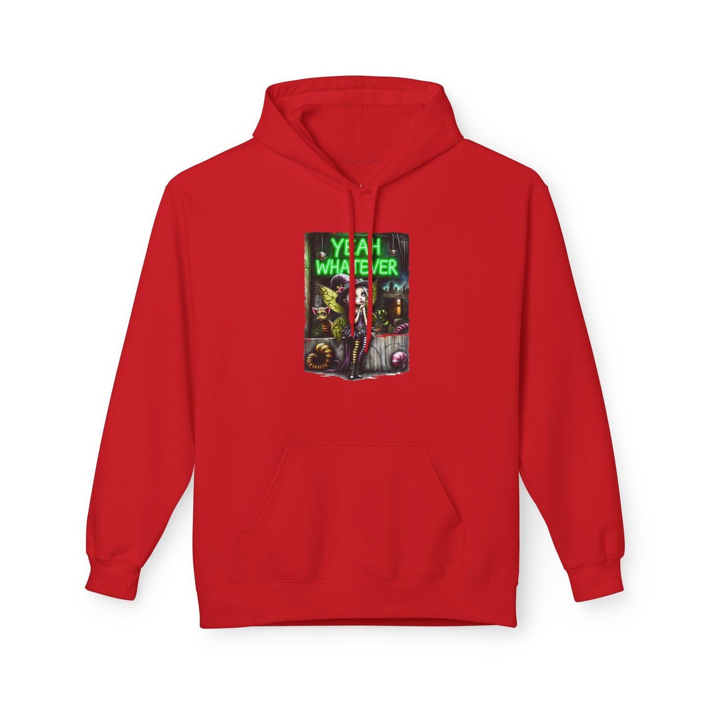 Halloween Fairy - Yeah Whatever - Graphic Unisex Hoodie — Streetwear Pullover