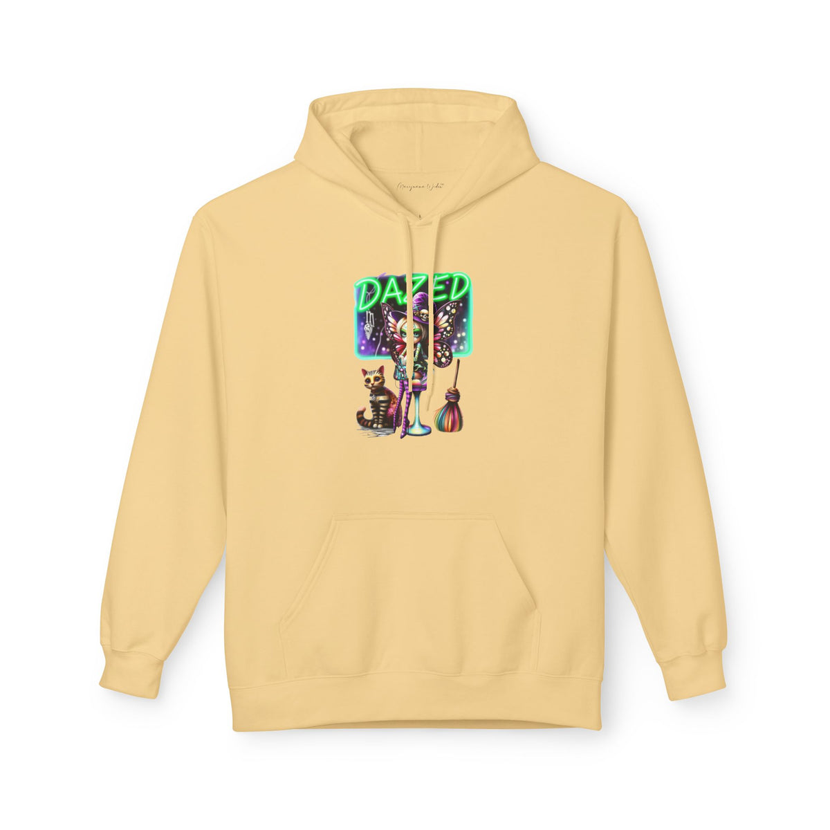 Halloween Fairy - Dazed - Retro Neon Unisex Hoodie - Marijuana Widow