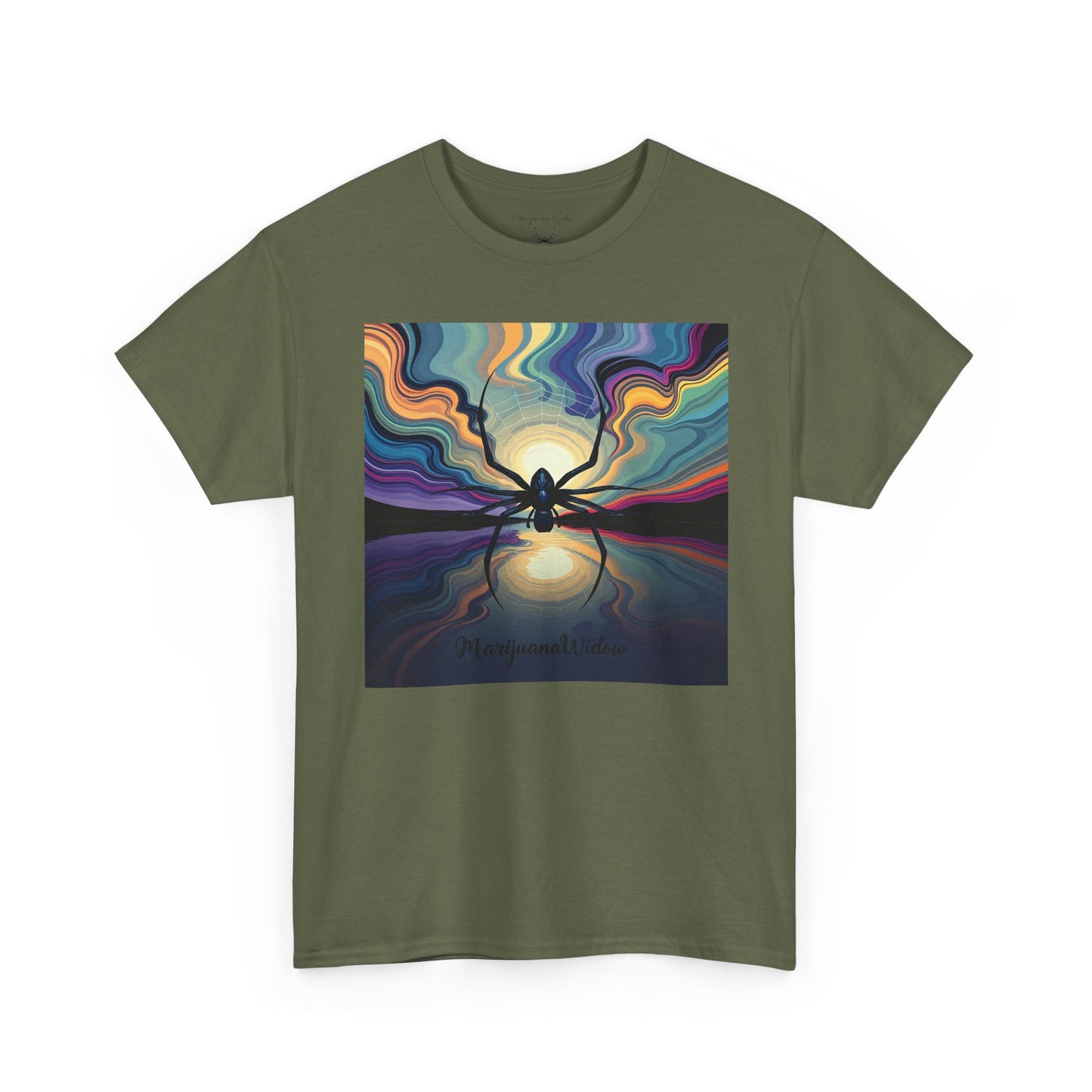 Psychedelic Sunset Spider - Unisex T-Shirt