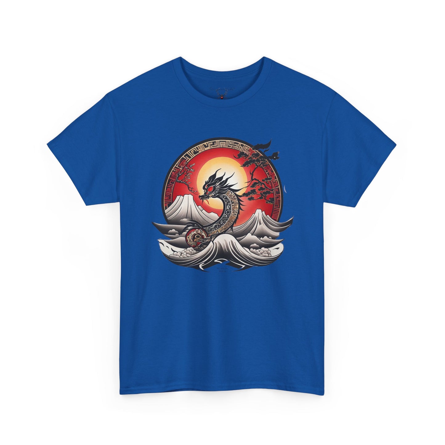 Dragon Rising — Sunset Waves Graphic Unisex T-Shirt