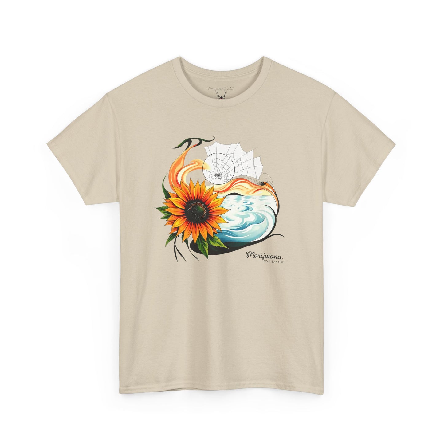 Sunflower Wave T-Shirt — Dreamcatcher Ocean Floral - Unisex T-shirt