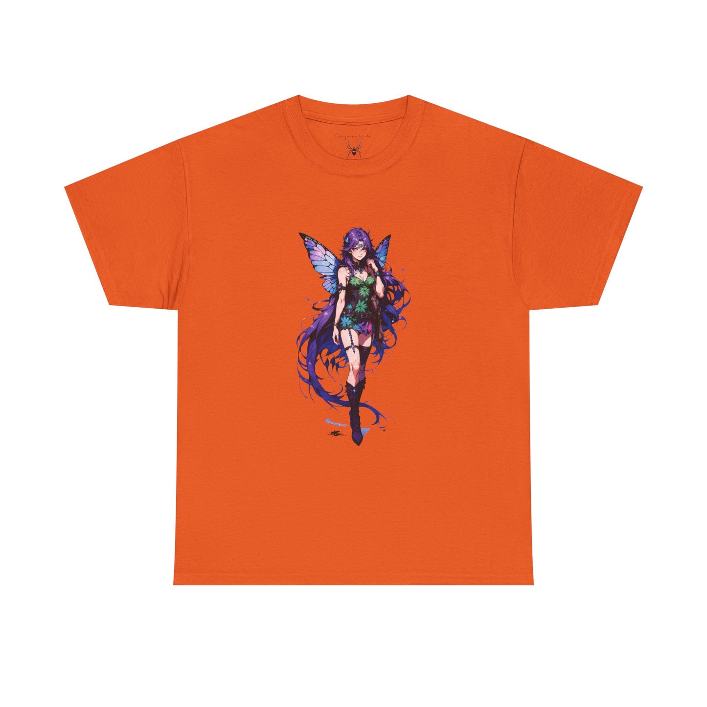 Fairy Anime T-Shirt — Purple Winged Fairy Illustration
