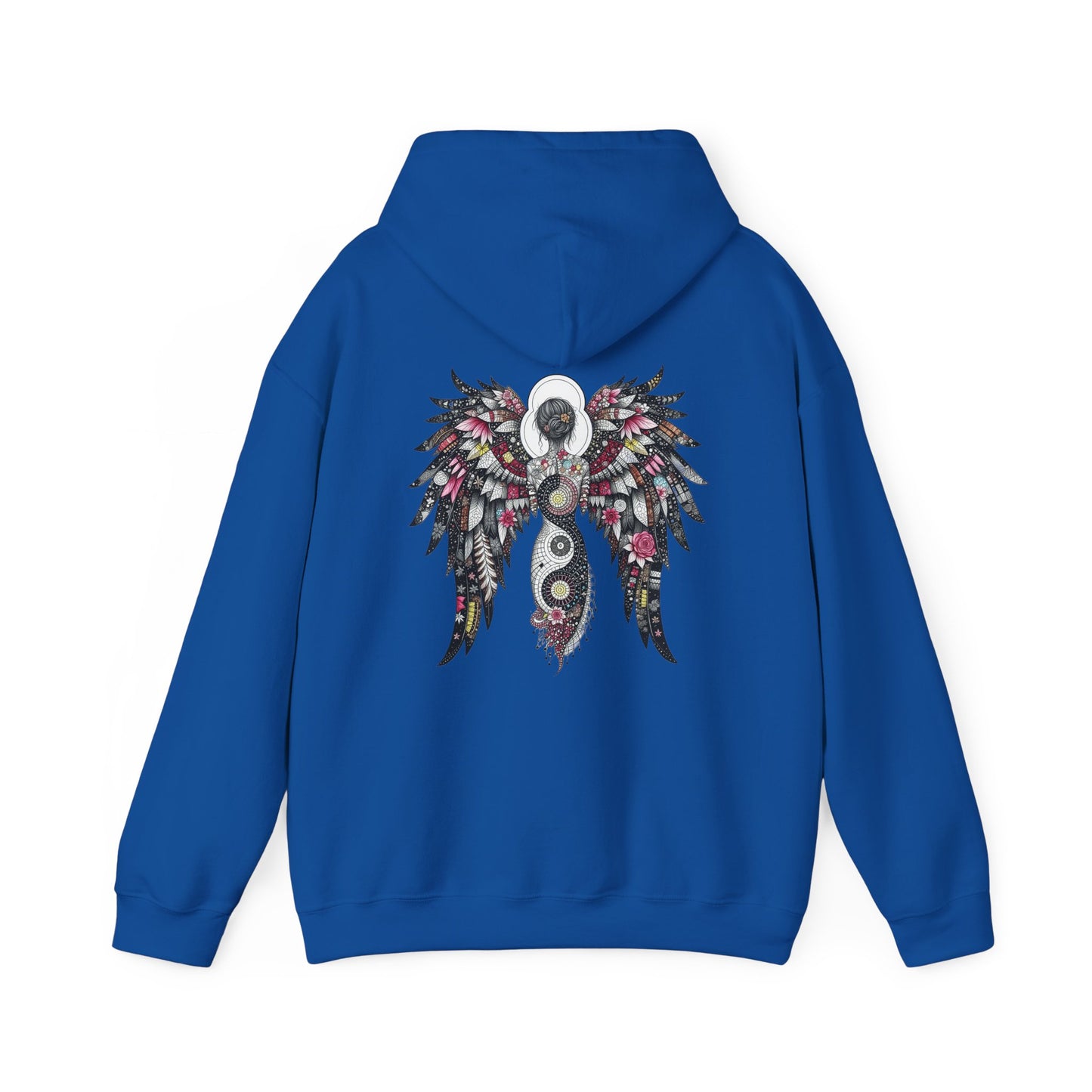Angel Wings - Angel of Peace — Floral Gothic Spiritual Hoodie