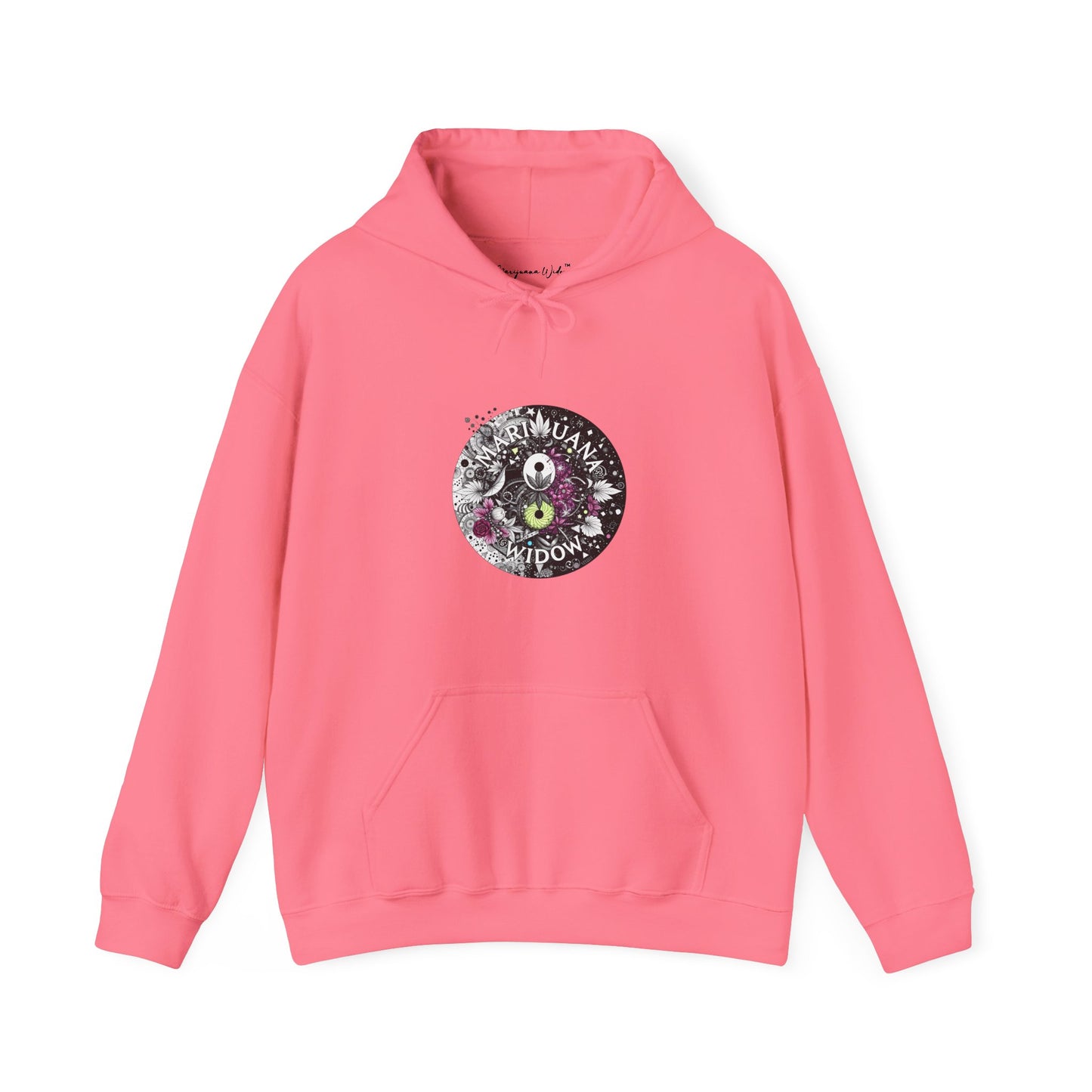 Angel Wings - Floral Skull Raven Hoodie — Gothic Boho Wings Pullover