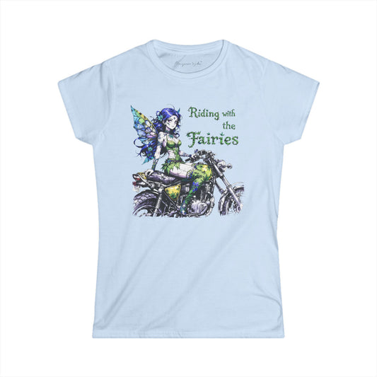 'Riding with the Fairies' Motorcycle Fairy - Fairy Anime - Women's Tee