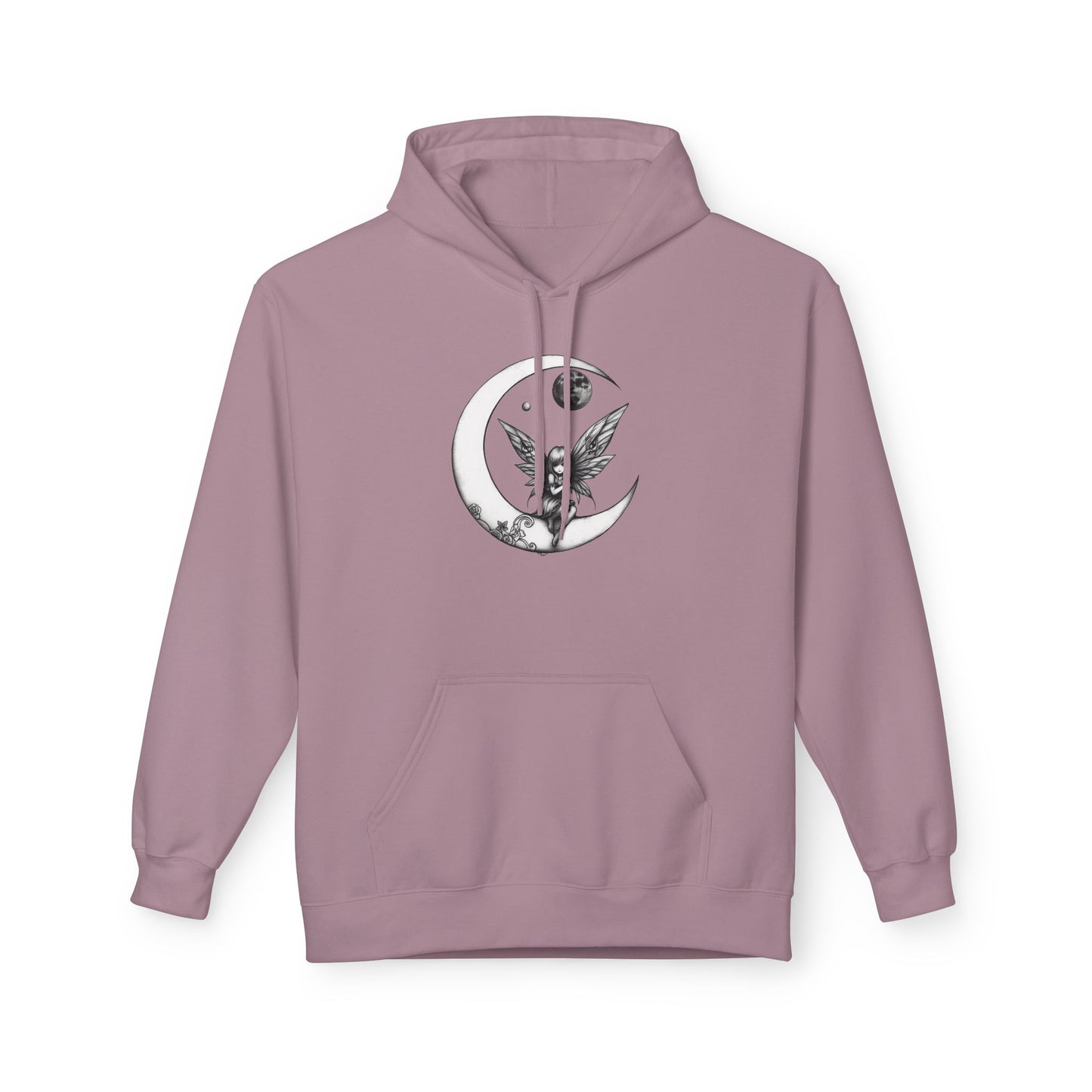 Little Girl in the Moon - Moonlight Fairy Hoodie — Whimsical Nighttime Fantasy Pullover