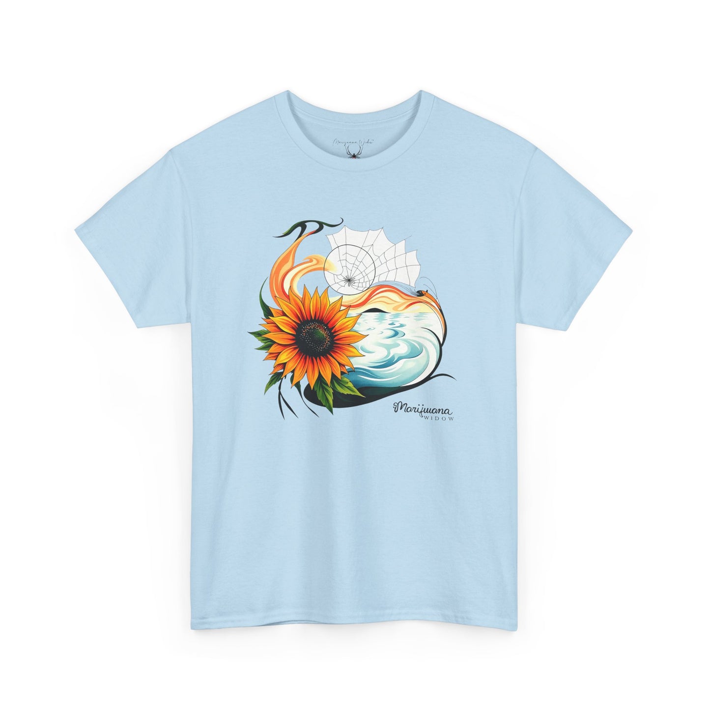 Sunflower Wave T-Shirt — Dreamcatcher Ocean Floral - Unisex T-shirt
