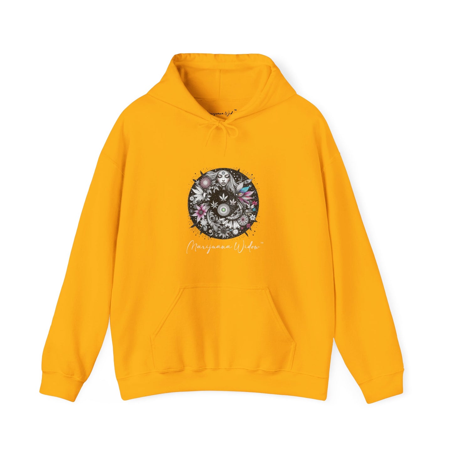Angel Wings - Angel of Peace — Floral Gothic Spiritual Hoodie