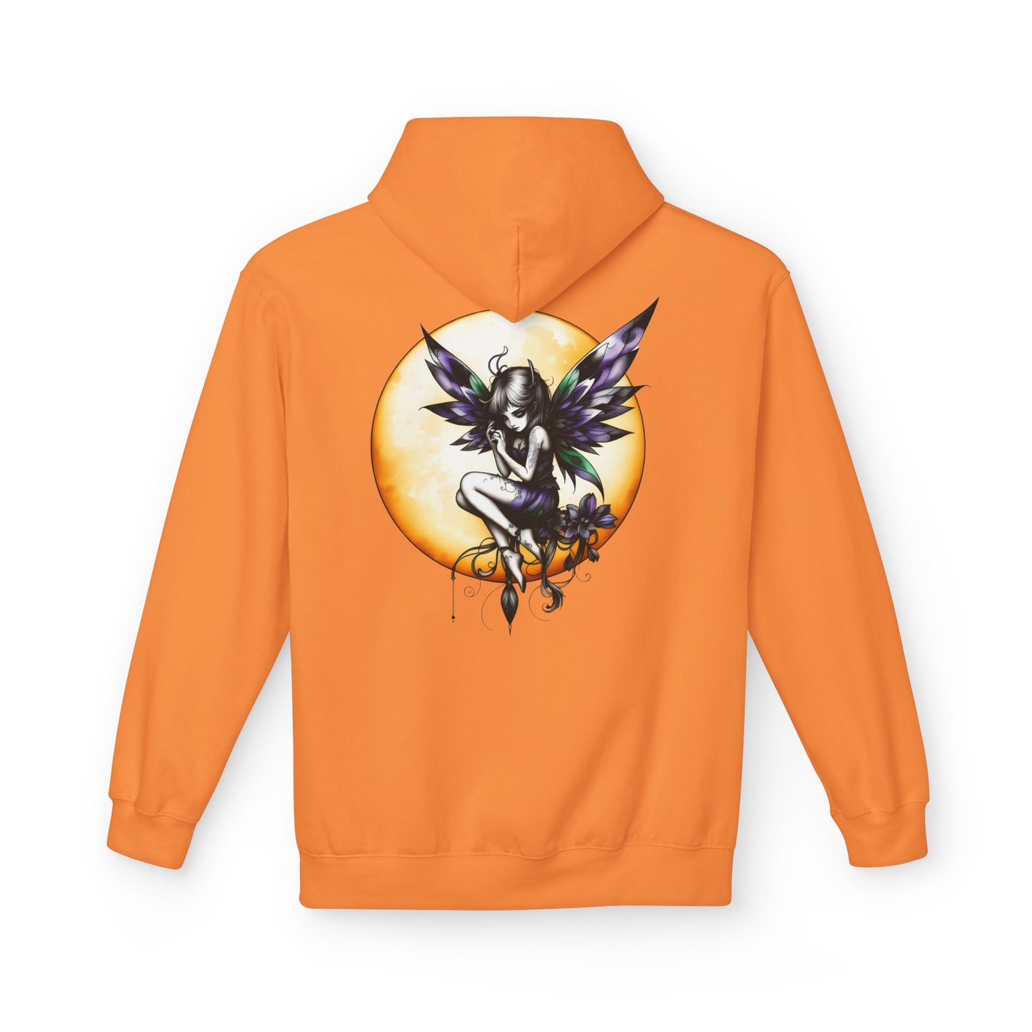 Fairy Moon Hoodie — Girl in the Moon - Fantasy Fairy with Crescent Moon Graphic