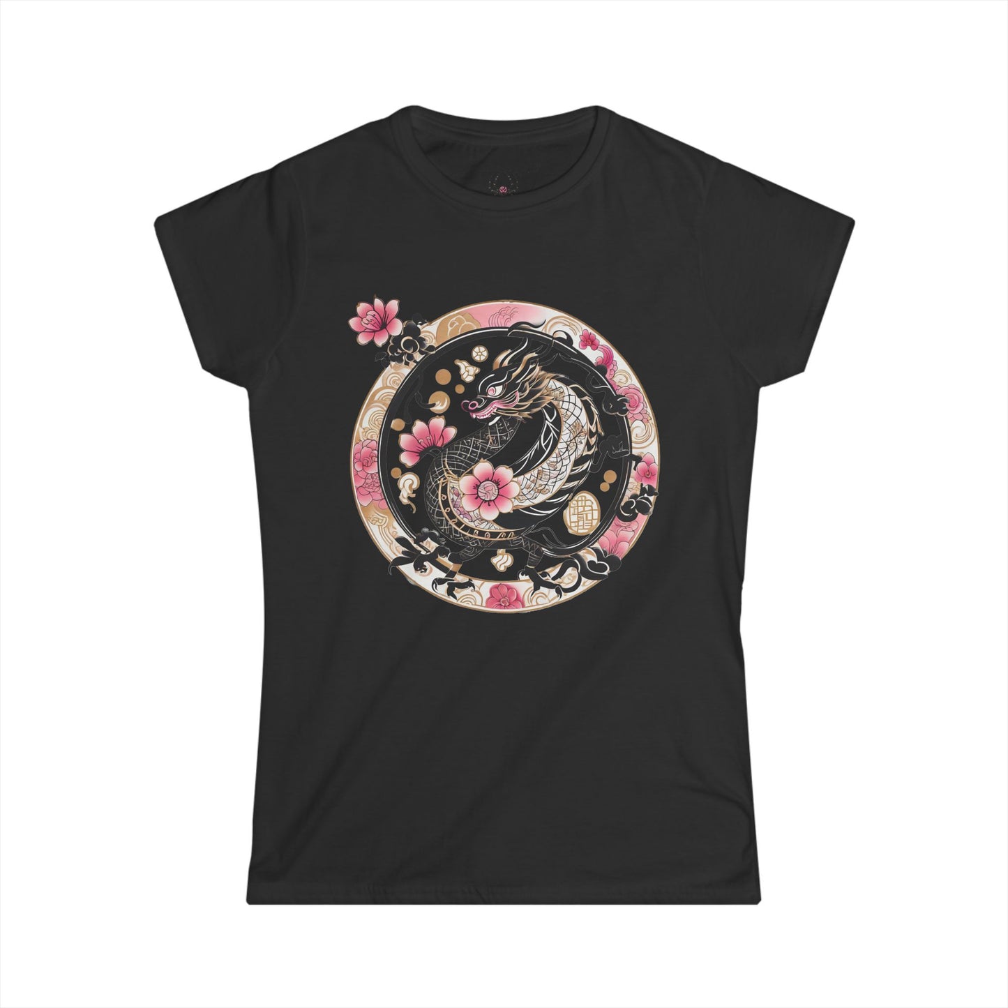 Sakura Dragon Floral Graphic Women's Tee
