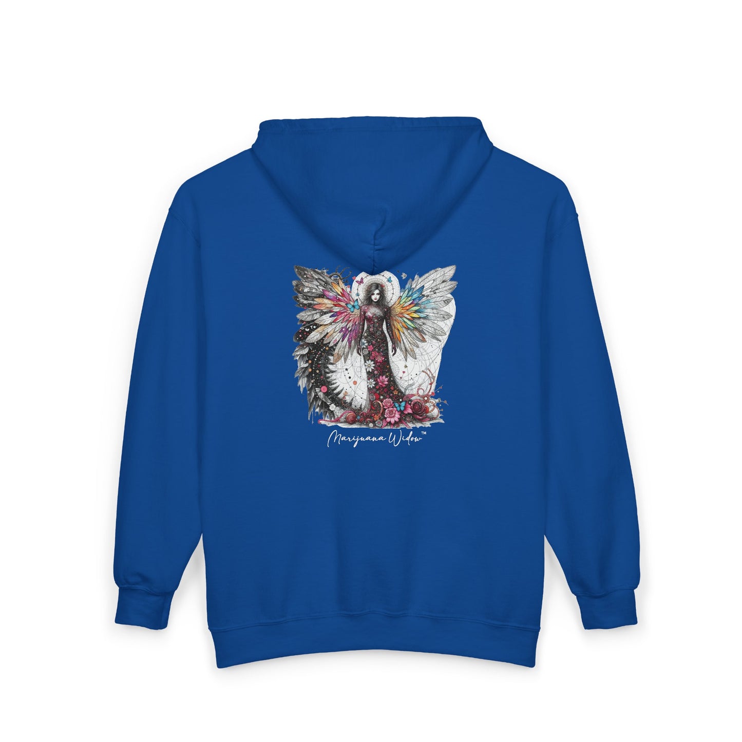 Angel Wings – Watercolor Feathered Wing Design - Full-Zip Hoodie