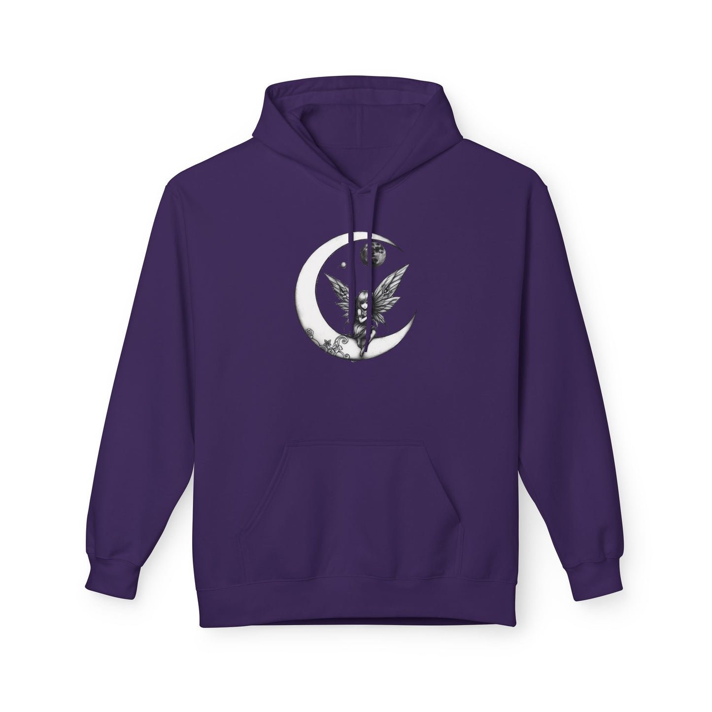 Little Girl in the Moon - Moonlight Fairy Hoodie — Whimsical Nighttime Fantasy Pullover