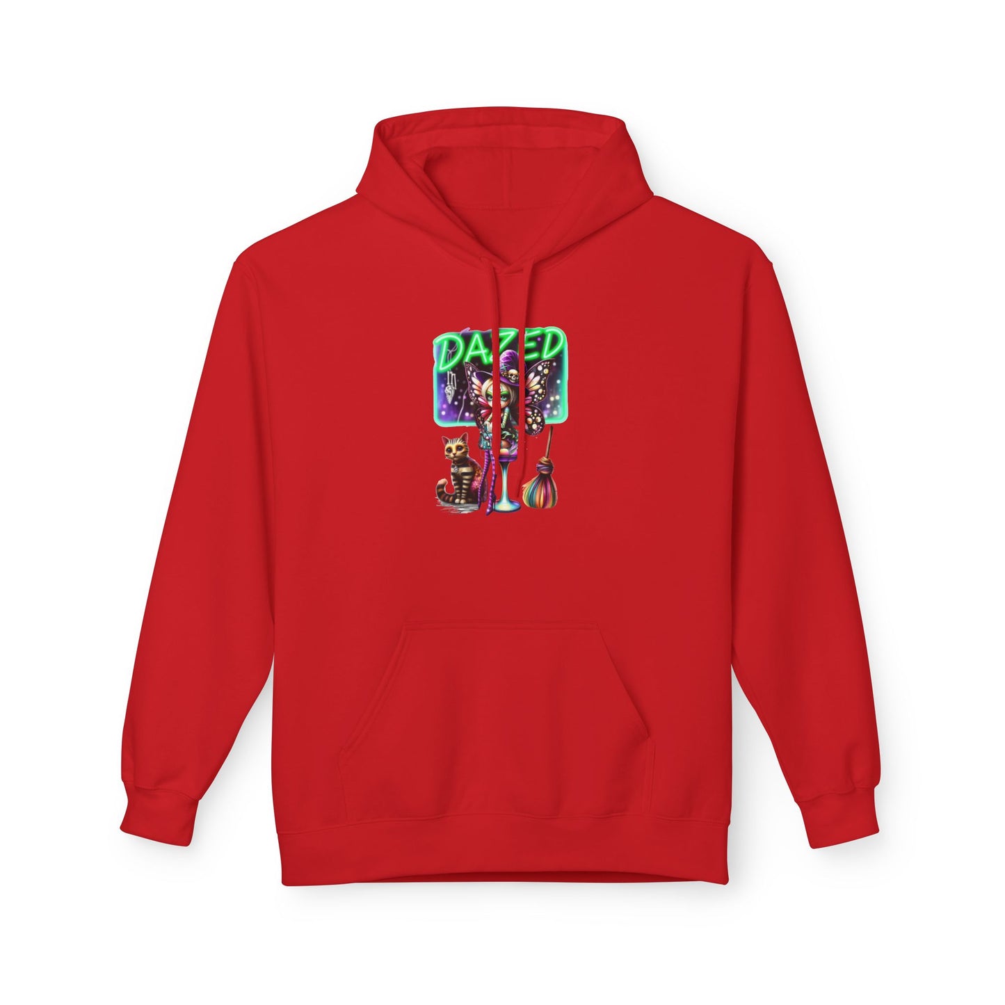 Halloween Fairy - Dazed - Retro Neon Unisex Hoodie - Marijuana Widow