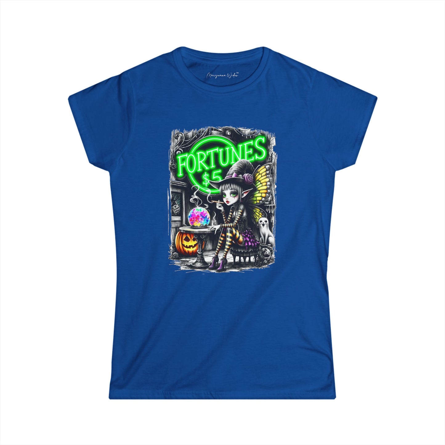 Halloween Fairy - Fortune Teller - Women's Softstyle T-Shirt - Marijuana Widow